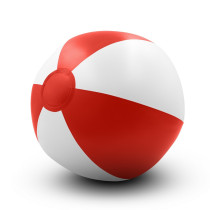 Dmuchana piłka plażowa z logo firmy w LazyStore!