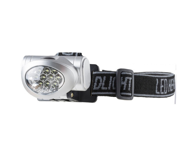 Latarka na głowę 8 LED z logo firmy w LazyStore!
