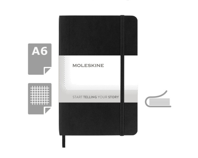 MOLESKINE Notatnik ok. A6 z logo firmy w LazyStore!