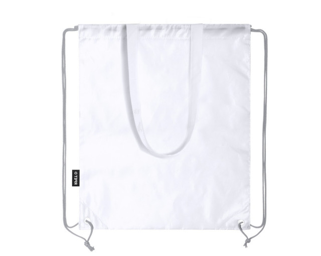 Worek ze sznurkiem i torba na zakupy RPET, 2 w 1 z logo firmy w LazyStore!