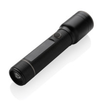 Duża latarka Gear X, ładowana przez USB, aluminium z recyklingu z logo firmy w LazyStore!