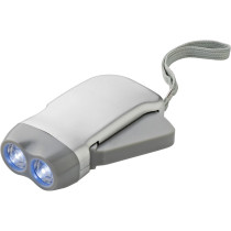 Latarka na dynamo 2 LED z logo firmy w LazyStore!