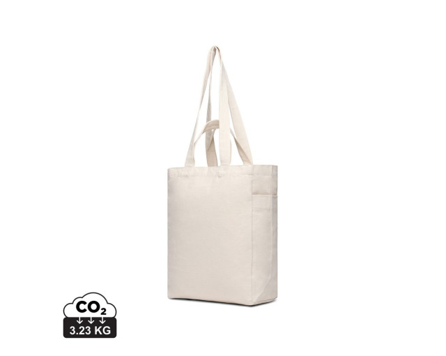 Torba na zakupy z płótna z recyklingu VINGA Hilo AWARE™ z logo firmy w LazyStore!