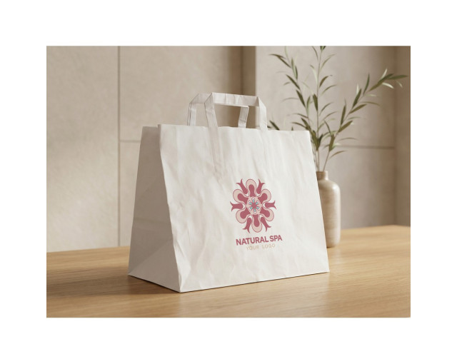 Torba papierowa | Bisara z logo firmy w LazyStore!