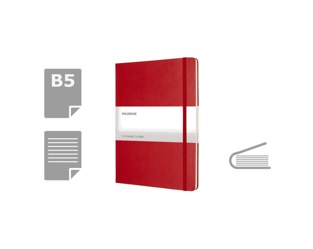 MOLESKINE Notatnik ok. B5 z logo firmy w LazyStore!