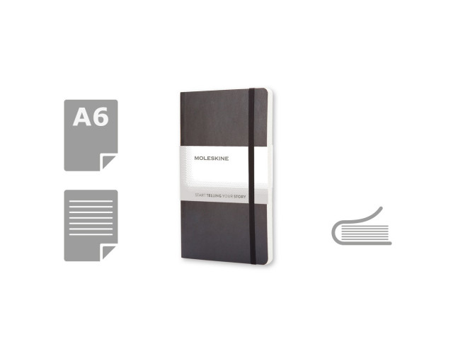 MOLESKINE Notatnik ok. A6 z logo firmy w LazyStore!