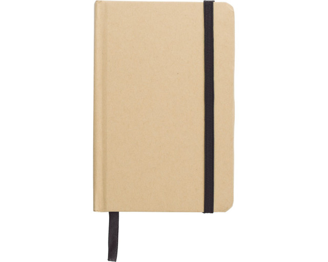 Notatnik A6 z papieru kraftowego z recyklingu z logo firmy w LazyStore!