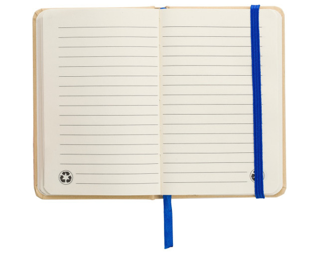Notatnik A6 z papieru kraftowego z recyklingu z logo firmy w LazyStore!