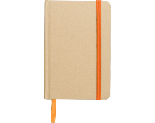 Notatnik A6 z papieru kraftowego z recyklingu z logo firmy w LazyStore!