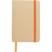 Notatnik A6 z papieru kraftowego z recyklingu z logo firmy w LazyStore!