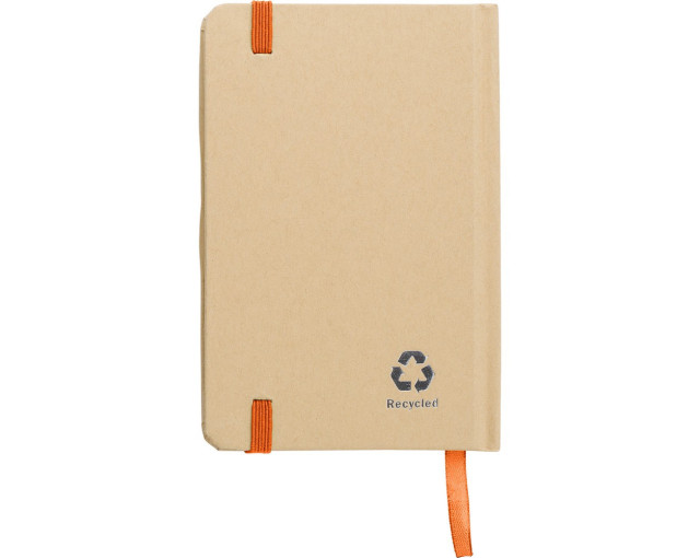 Notatnik A6 z papieru kraftowego z recyklingu z logo firmy w LazyStore!