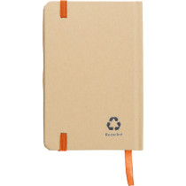 Notatnik A6 z papieru kraftowego z recyklingu z logo firmy w LazyStore!