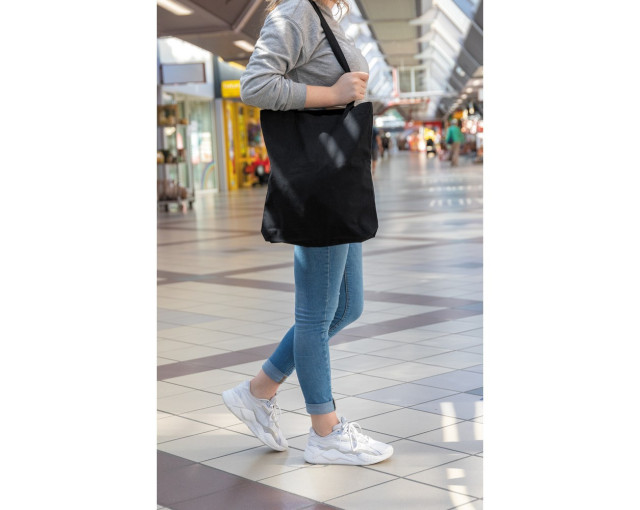 Torba z bawełny z recyklingu AWARE™ z logo firmy w LazyStore!