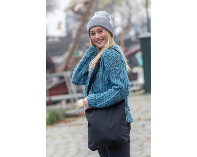 Torba z bawełny z recyklingu AWARE™ z logo firmy w LazyStore!