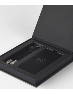 Power Set powerbank + rozgałęźnik USB z logo firmy w LazyStore!