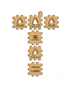 Zestaw startowy + brelok 3d z nasionami sosny GROWKEYCHAIN set z logo firmy w LazyStore! 2