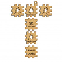 Zestaw startowy + brelok 3d z nasionami sosny GROWKEYCHAIN set z logo firmy w LazyStore!