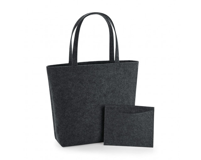 Filcowa torba na zakupy z logo firmy w LazyStore!