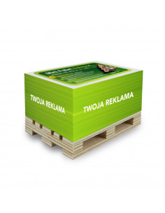 Rosnąca kostka notesowa na paletce GROWPALLET z logo firmy w LazyStore!