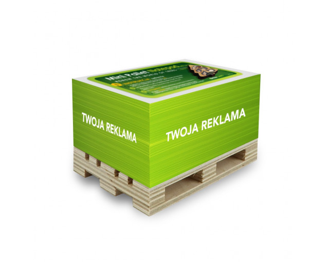 Rosnąca kostka notesowa na paletce GROWPALLET z logo firmy w LazyStore!