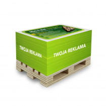 Rosnąca kostka notesowa na paletce GROWPALLET z logo firmy w LazyStore!