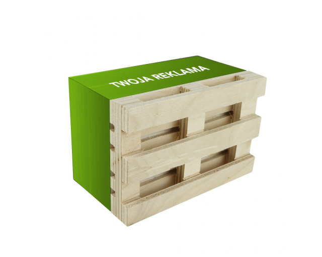 Rosnąca kostka notesowa na paletce GROWPALLET z logo firmy w LazyStore!