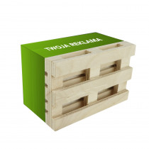 Rosnąca kostka notesowa na paletce GROWPALLET z logo firmy w LazyStore!