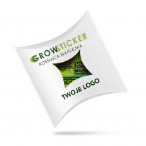 Rosnąca naklejka GROWSTICKER z logo firmy w LazyStore!