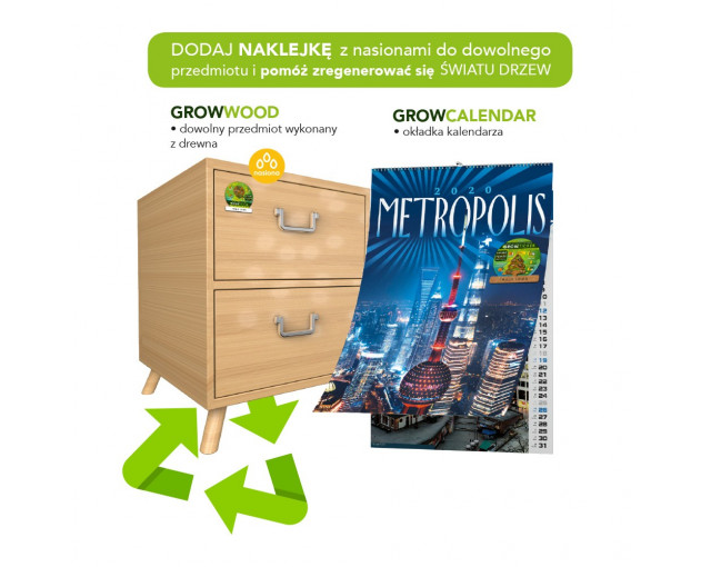 Naklejka GROWSTICKER GRAWER z logo firmy w LazyStore!
