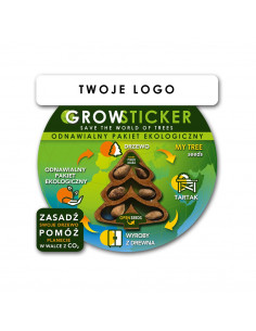 Naklejka GROWSTICKER GRAWER z logo firmy w LazyStore!