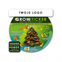 Naklejka GROWSTICKER GRAWER z logo firmy w LazyStore!