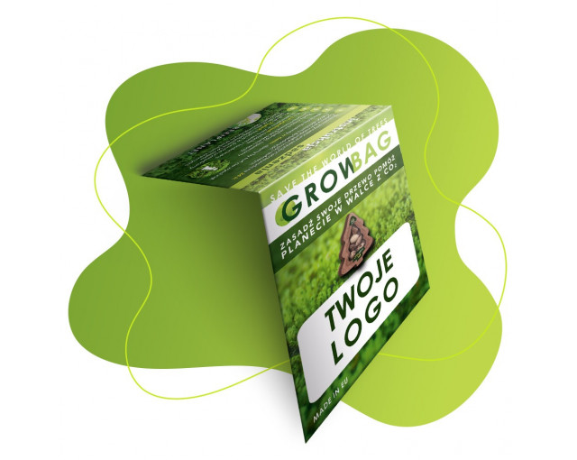 Torba GROWBAG z rosnącą zawieszką z logo firmy w LazyStore!