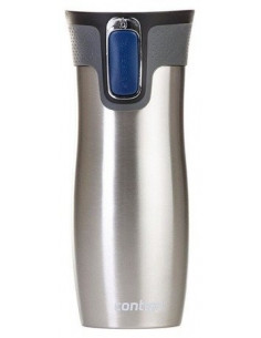 Kubek termiczny Contigo West Loop 2.0 470ml - stalowy z logo firmy w LazyStore!